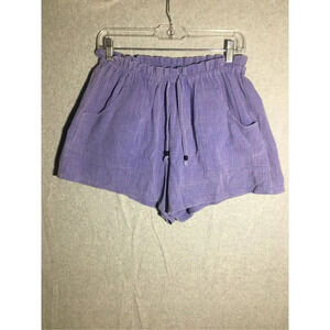 Womens Jodifl Shorts Stretchy Waist Cotton Sustainable Casual Dusty Blue Beaded